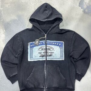 Black Graphic Hoodie